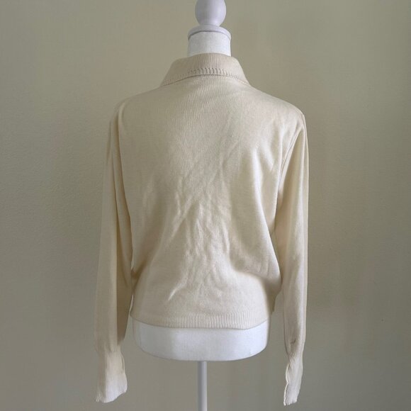 Vintage Balmoral Scotland Wool Sweater Size36 Pure New Wool Embroidered Pullover - Picture 2 of 11